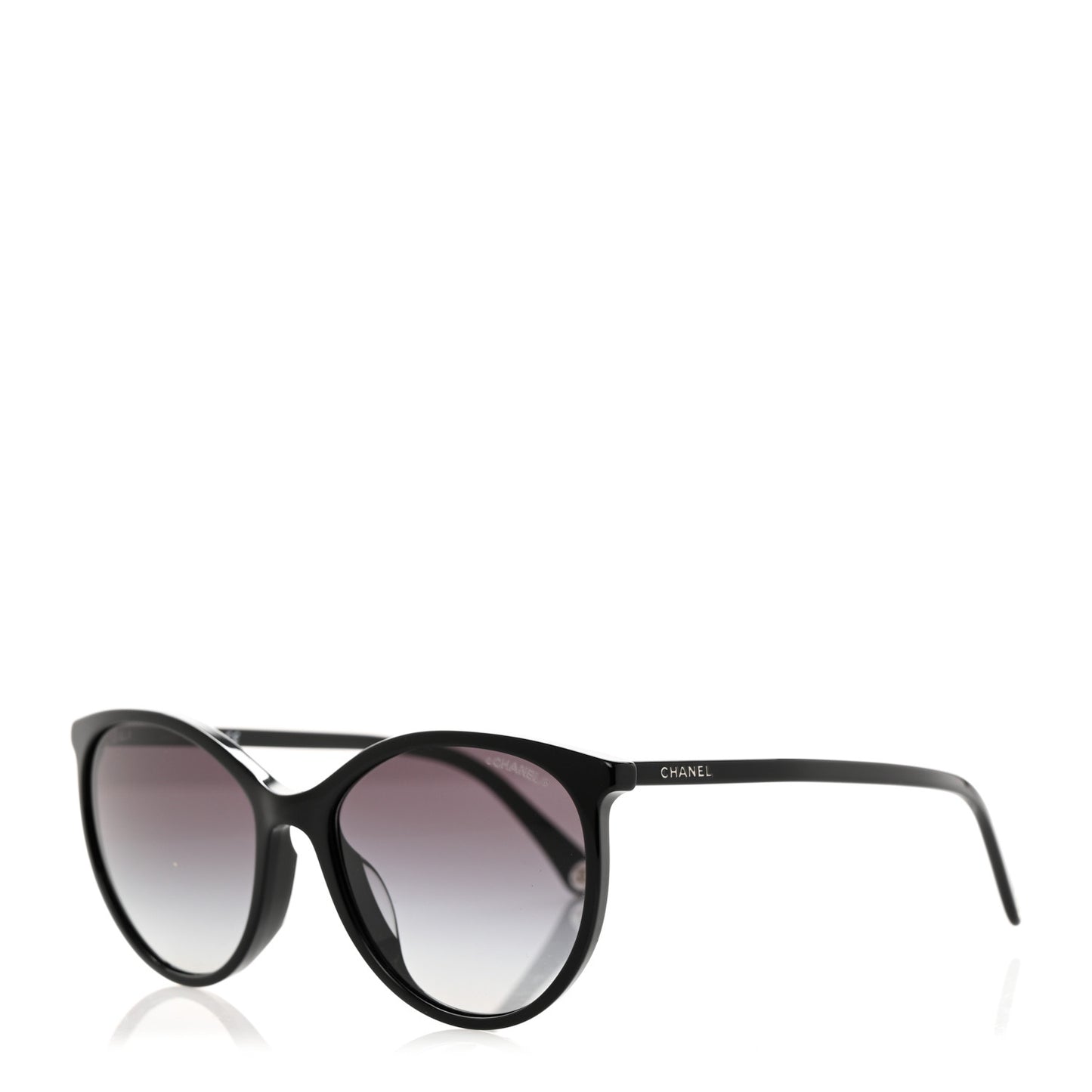 Acetate Pantos Cat Eye Sunglasses 5448-A Black