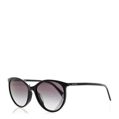 Chanel Acetate Pantos Cat Eye Sunglasses 5448-A Black 1 of 8