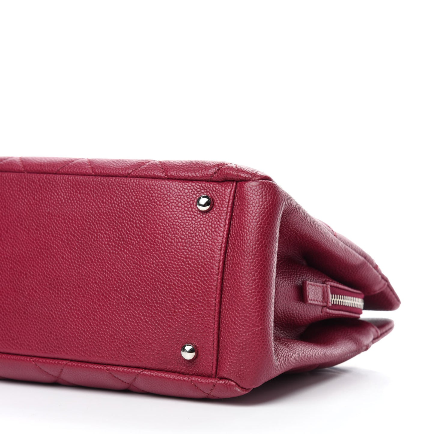 Caviar Quilted Timeless CC Shopping Tote Red