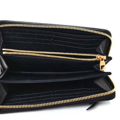 Louis Vuitton Empreinte Monogram Giant Zippy Wallet Black Beige 5 of 8