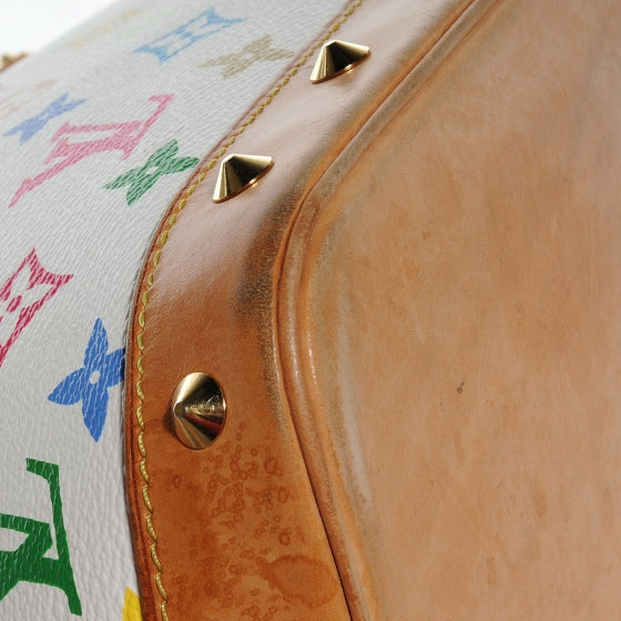 Louis Vuitton Monogram Multicolor Alma White 8 of 8