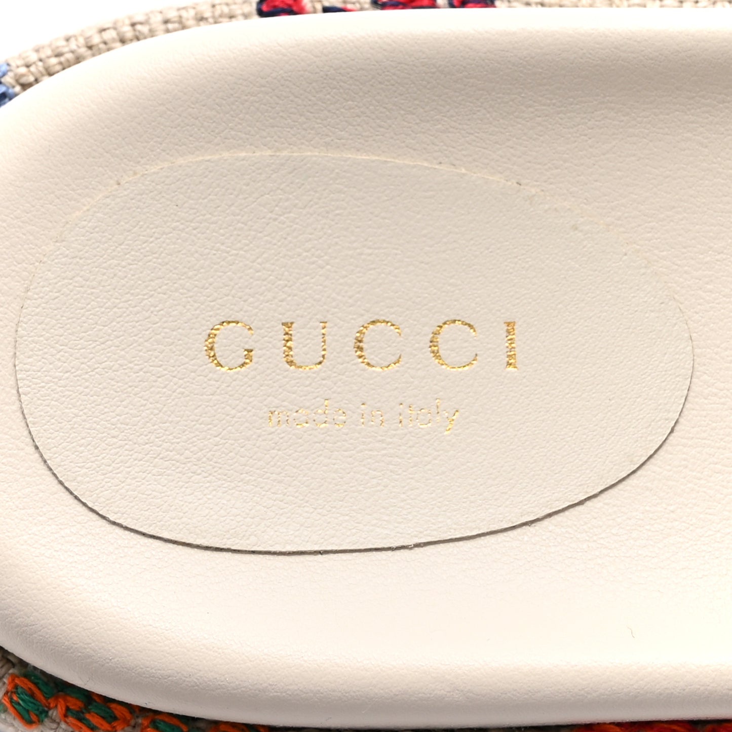 Linen Psychedelic Mini GG Monogram Angelina Platform 55mm Slide Sandals 37 Multicolor