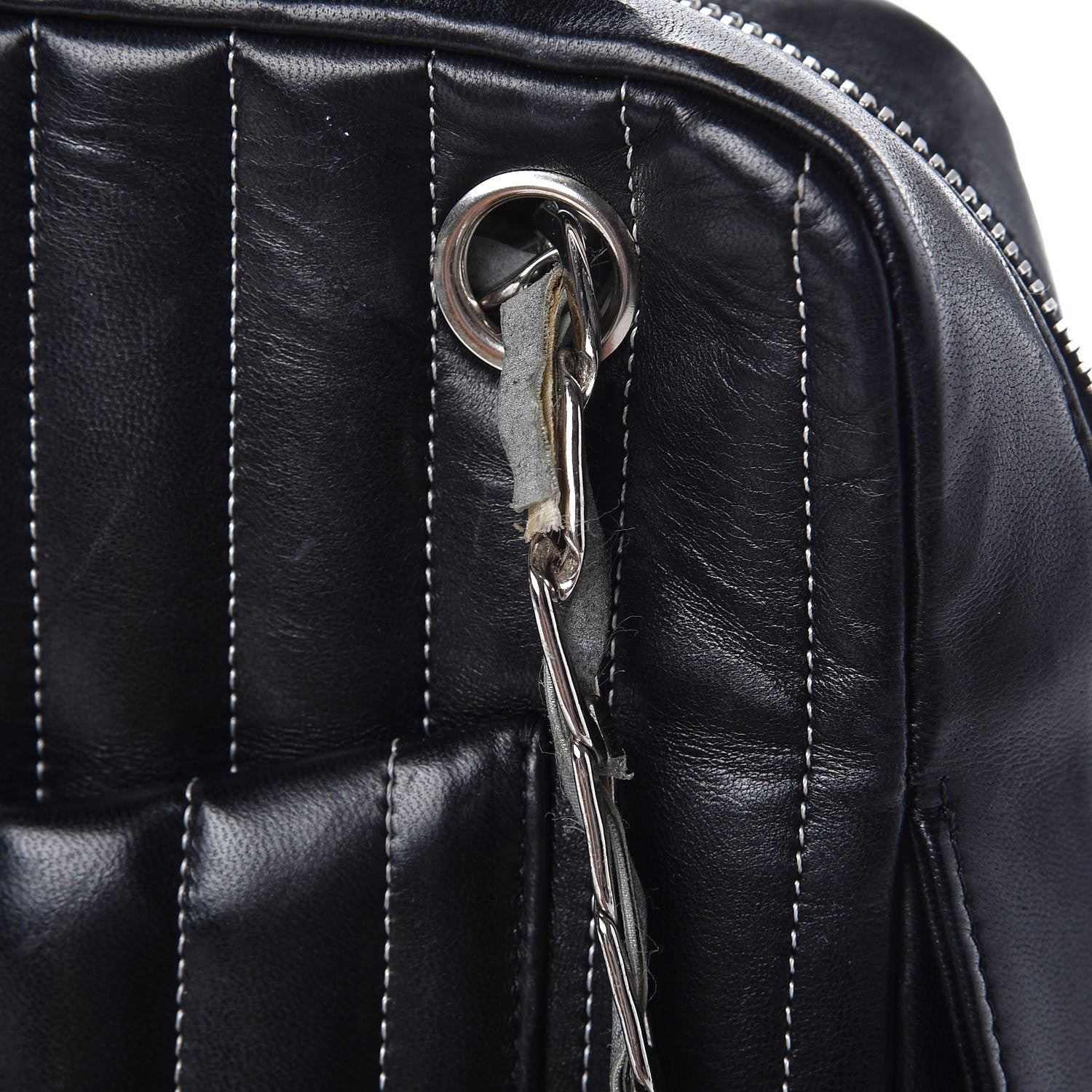 Chanel Lambskin Vertical Quilted Mademoiselle Small Camera Case Black 22 of 25