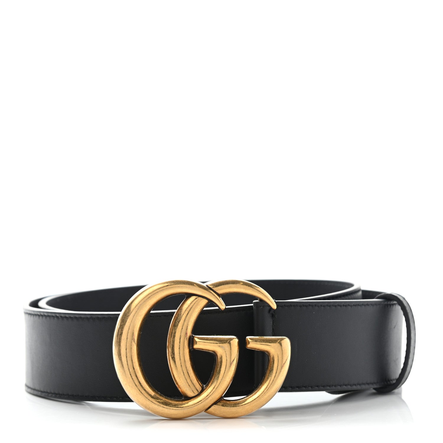 Gucci Calfskin Double G 40mm Belt 80 32 Black 1 of 7