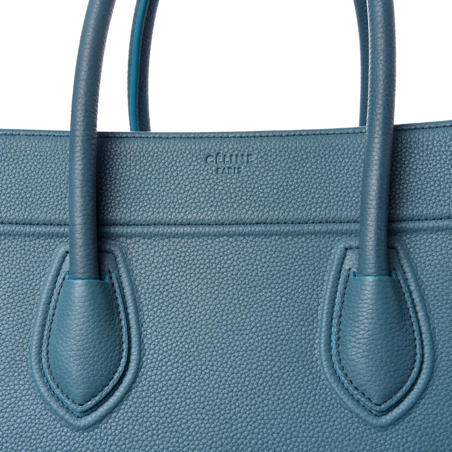 Grained Calfskin Medium Phantom Luggage Slate Blue