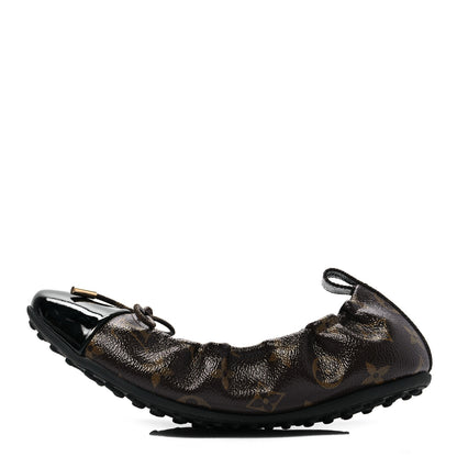 Louis Vuitton Monogram Flirty Ballerina Flat 38.5 Black 1 of 7