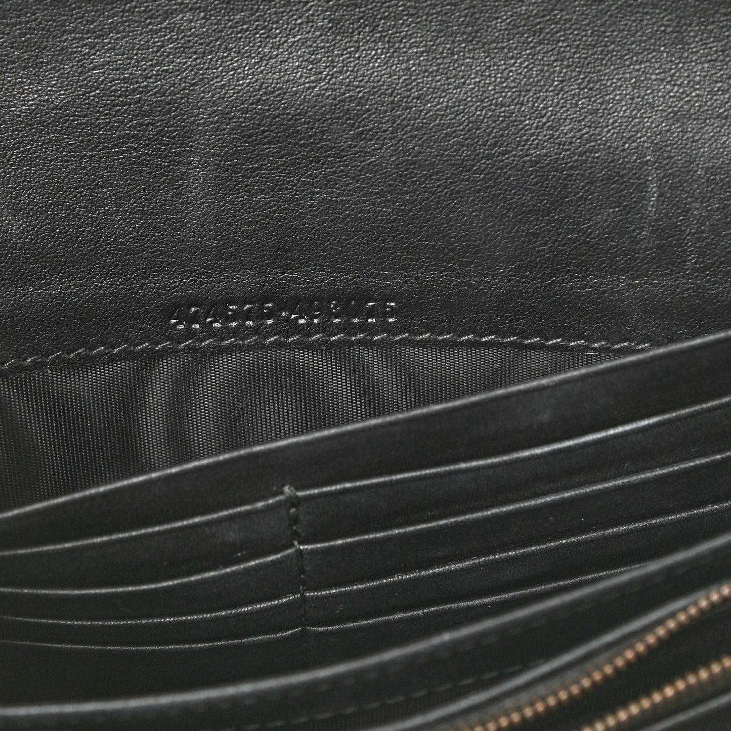 Velvet Matelasse GG Marmont Chain Wallet Black