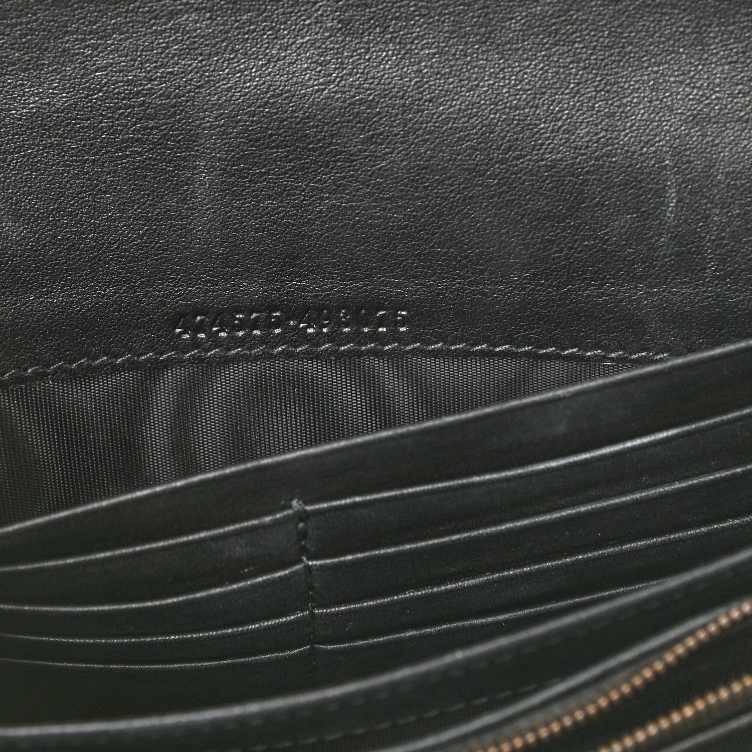 Gucci Velvet Matelasse GG Marmont Chain Wallet Black 7 of 9