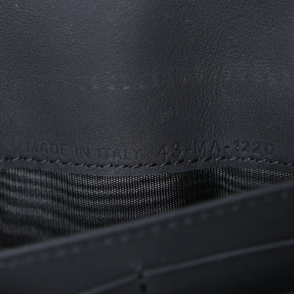Christian Dior Ultra Matte Calfskin Saddle Chain Wallet Pouch Black 7 of 10