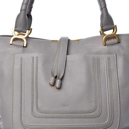 Chloe Calfskin Large New Marcie Tote Cashmere Grey 10 of 10
