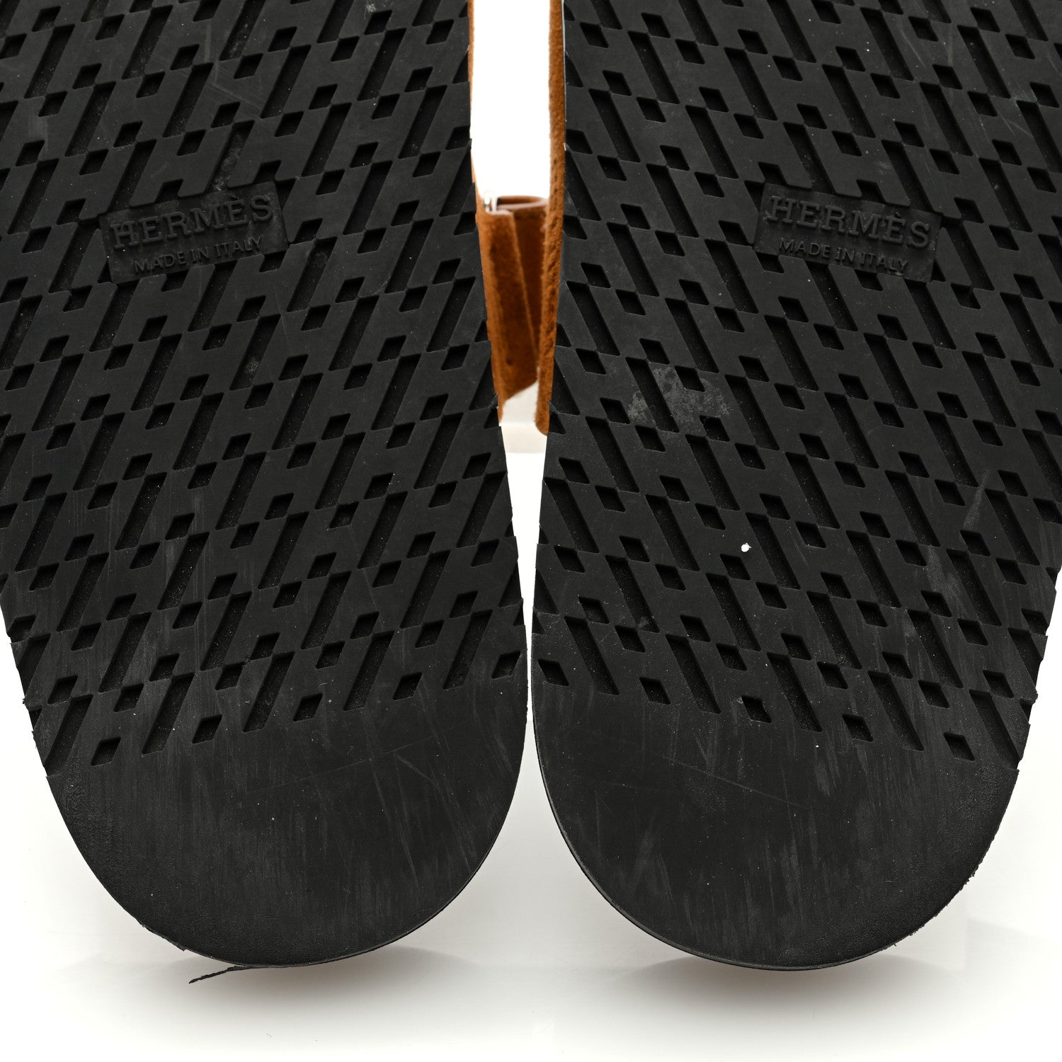 Hermes Suede Goatskin Womens Chypre Sandals 36.5 Naturel 7 of 11