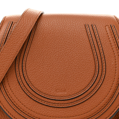 Chloe Grained Calfskin Small Marcie Saddle Bag Tan 8 of 14
