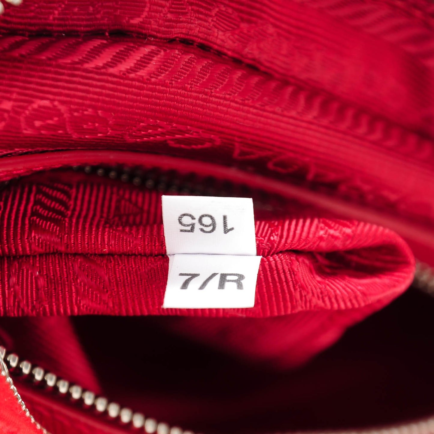 Tessuto Nylon Saffiano Shoulder Bag Rosso