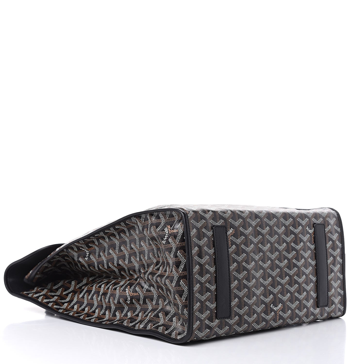 Goyard Goyardine Saint Leger Soft Briefcase Backpack Black 4 of 8