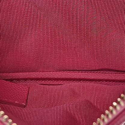 Chanel Caviar Quilted Small Cosmetic Case Pink 5 of 11