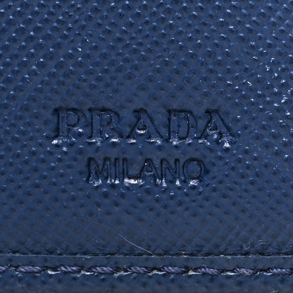 Prada Saffiano Wristlet Wallet Bleuette 6 of 7