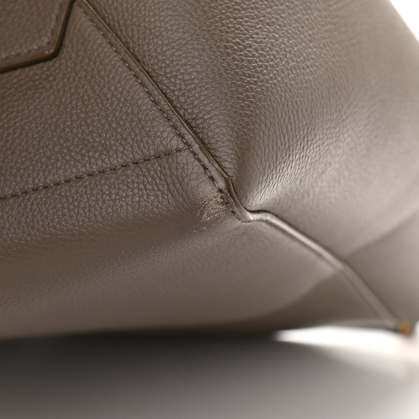 Soft Grained Calfskin Sangle Bucket Bag Taupe