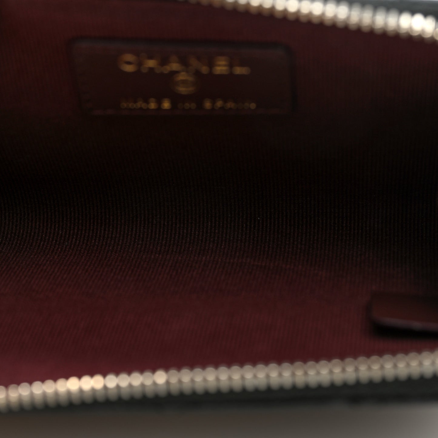 Caviar Quilted Zipped Key Holder Case Black