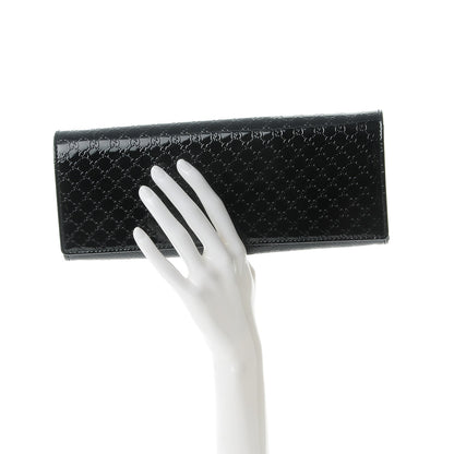 Gucci Patent Microguccissima Small Broadway Clutch Black 2 of 8