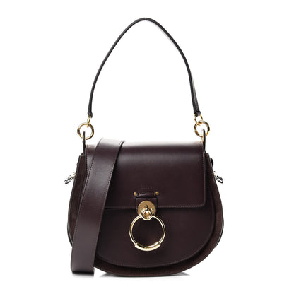 Chloe Calfskin Large Tess Bag Black Raisin 1 of 9