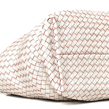 Bottega Veneta Nappa Intrecciato Medium Cabat White Orange 12 of 16