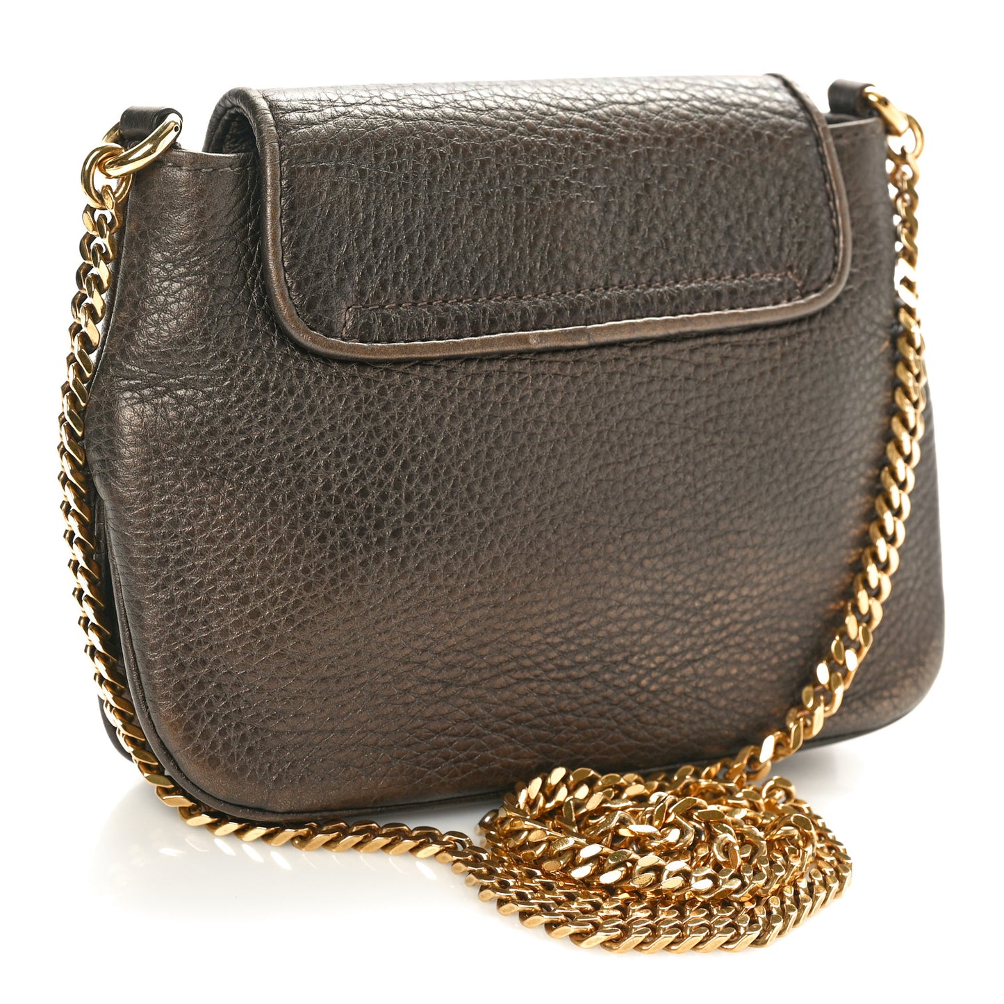 Pebbled Calfskin Small 1973 Chain Shoulder Bag Winter Leaf
