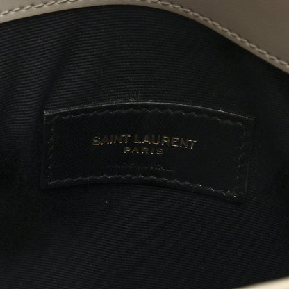 Saint Laurent Smooth Shiny Calfskin Uptown Pouch Crema Soft 6 of 6