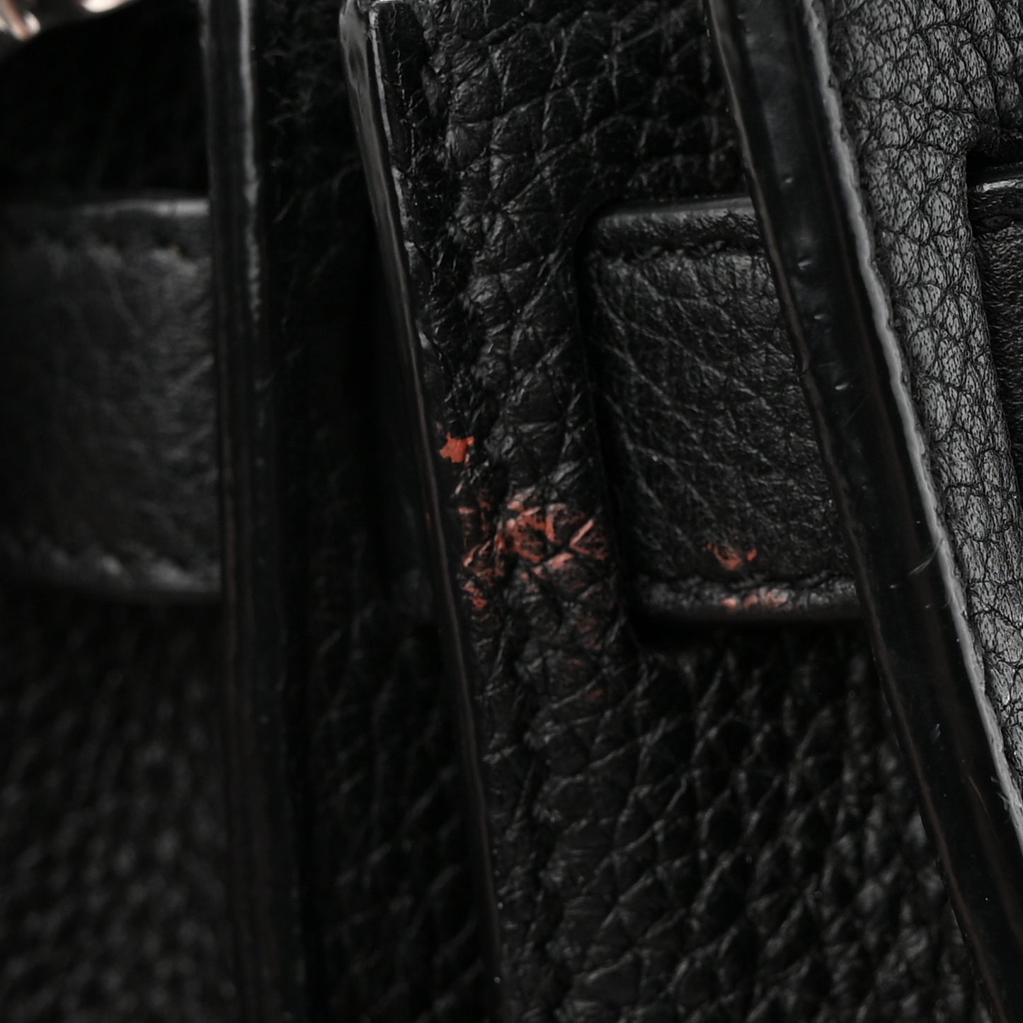 Grained Calfskin Baby Sac De Jour Souple Black