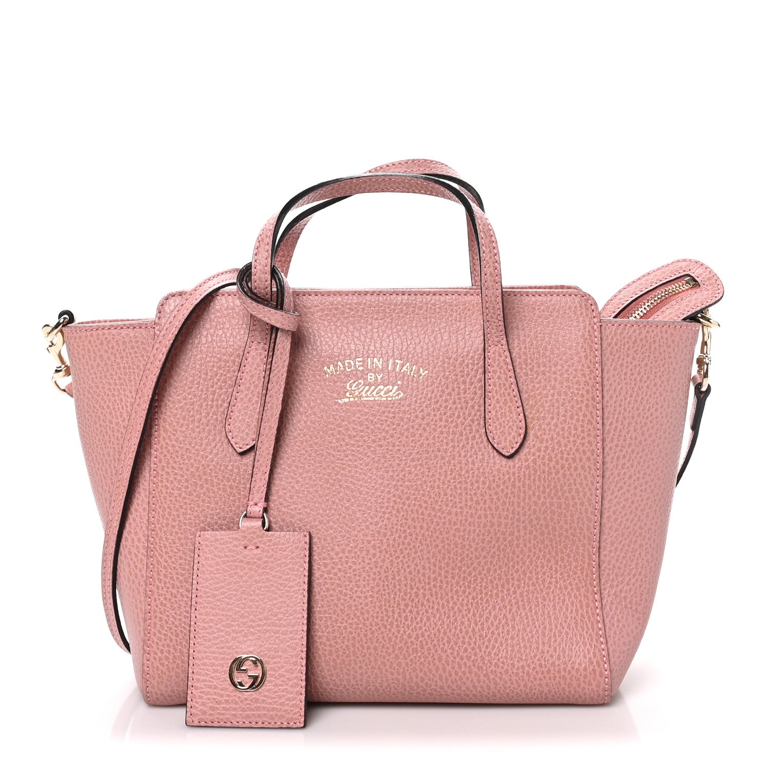 Gucci Dollar Calfskin Mini Swing Top Handle Bag Soft Pink 1 of 9
