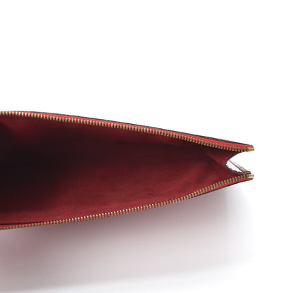 Louis Vuitton Epi Pochette Accessories 24 Castillan Red 4 of 10