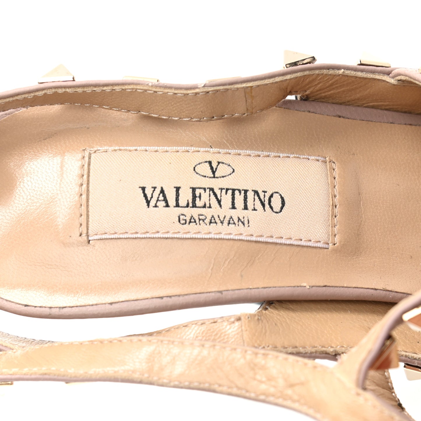 Nappa Rockstud Ankle Strap Pumps 35 Black Poudre