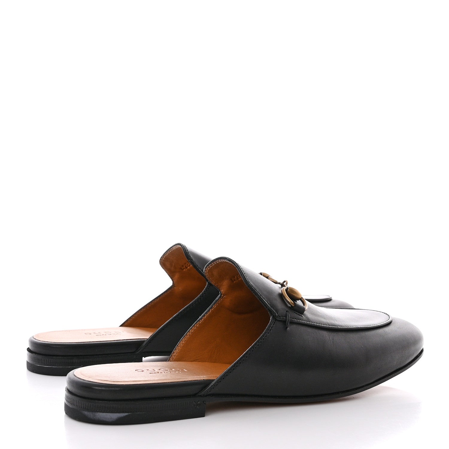 Gucci Calfskin Womens Princetown Slippers 37 Black 4 of 14