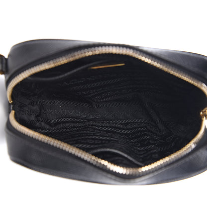 Prada Saffiano Mini Camera Crossbody Bag Black 4 of 8