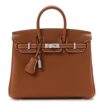 Hermes Togo Birkin 25 Gold 1 of 10