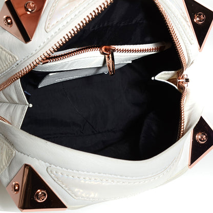 Alexander Wang Lambskin Patent Jade Clutch White 5 of 8