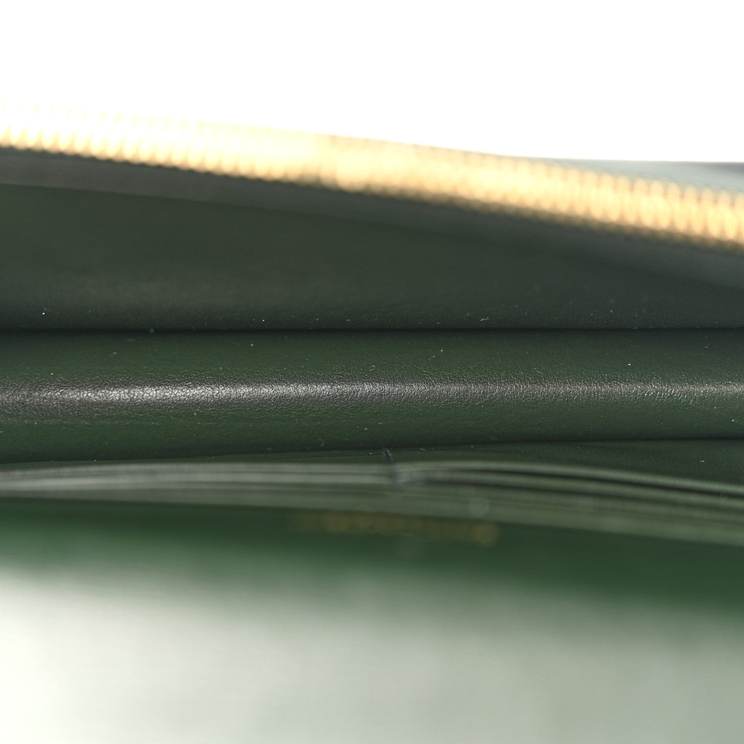 Saint Laurent Calfskin Monogram Sunset Chain Wallet Green 5 of 13