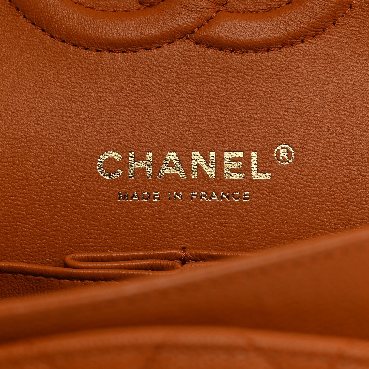 Chanel Caviar Quilted Medium Double Flap Light Brown 6 of 10