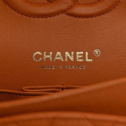 Chanel Caviar Quilted Medium Double Flap Light Brown 6 of 10