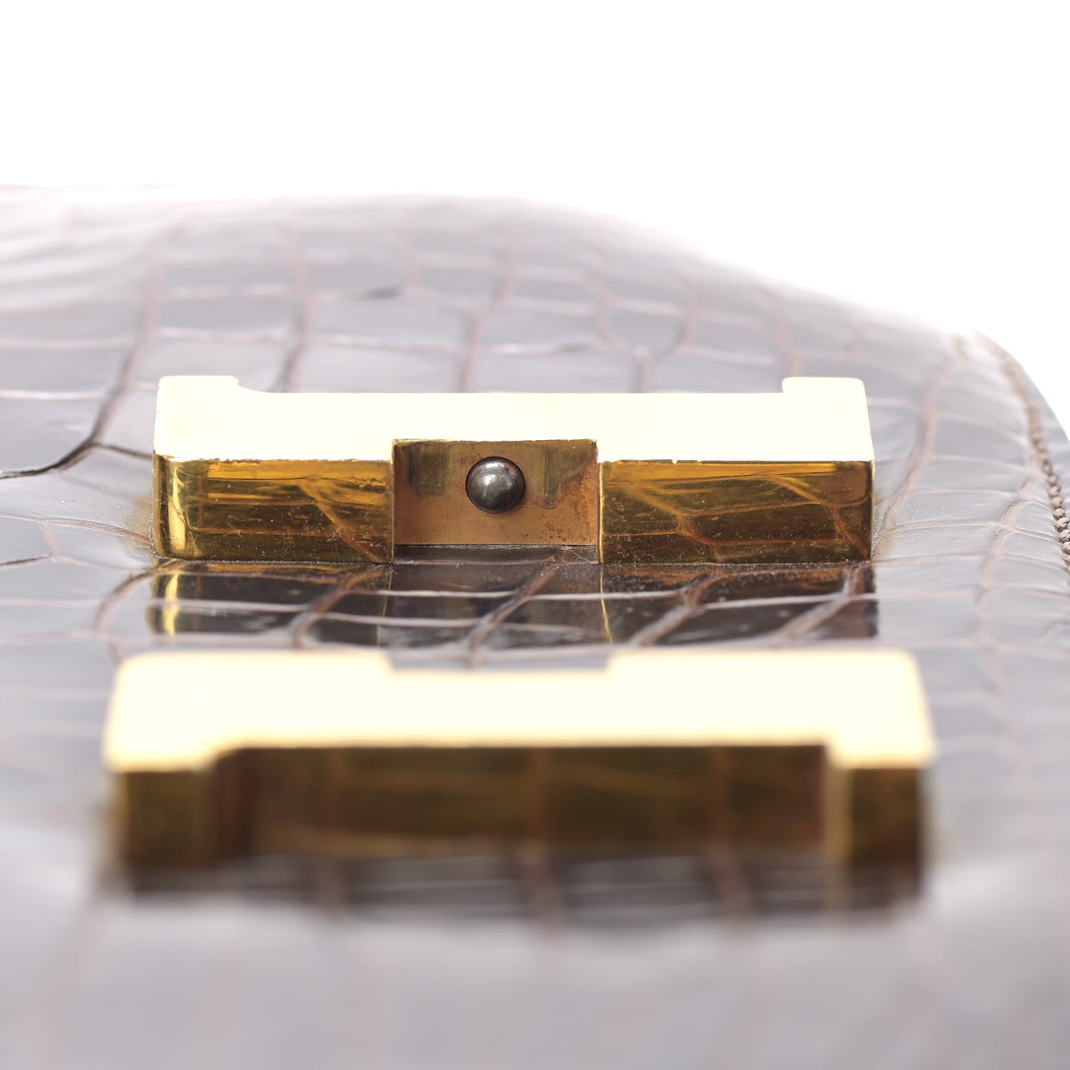 Hermes Shiny Porosus Crocodile Constance 23 Chocolate 11 of 31