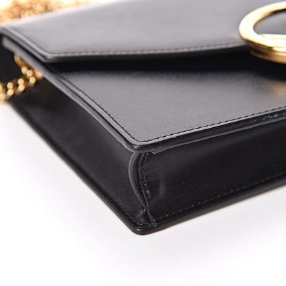 Fendi Vitello Liberty Lucido F is Fendi Medium Envelope Wallet on Chain Black 9 of 14