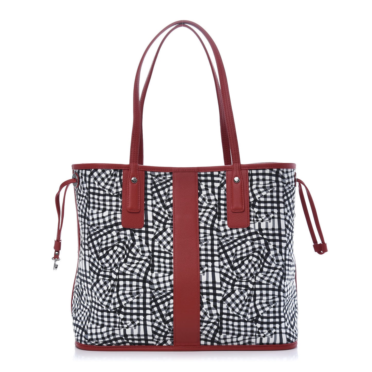 Visetos Medium Liz Reversible Shopper Tote Black Red