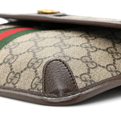 Gucci GG Supreme Monogram Web Small Ophidia Belt Bag Brown 8 of 9
