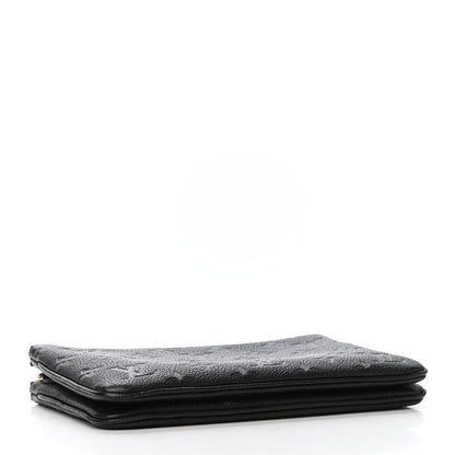 Louis Vuitton Empreinte Double Zip Pochette Black 3 of 4
