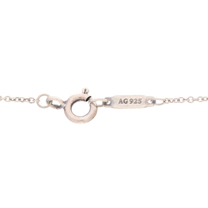 Tiffany Sterling Silver Heart Tag Alphabet M Pendant Necklace 6 of 6