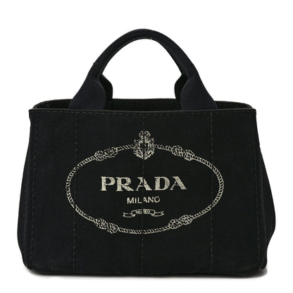 Prada Canapa Small Logo Tote Black 1 of 10