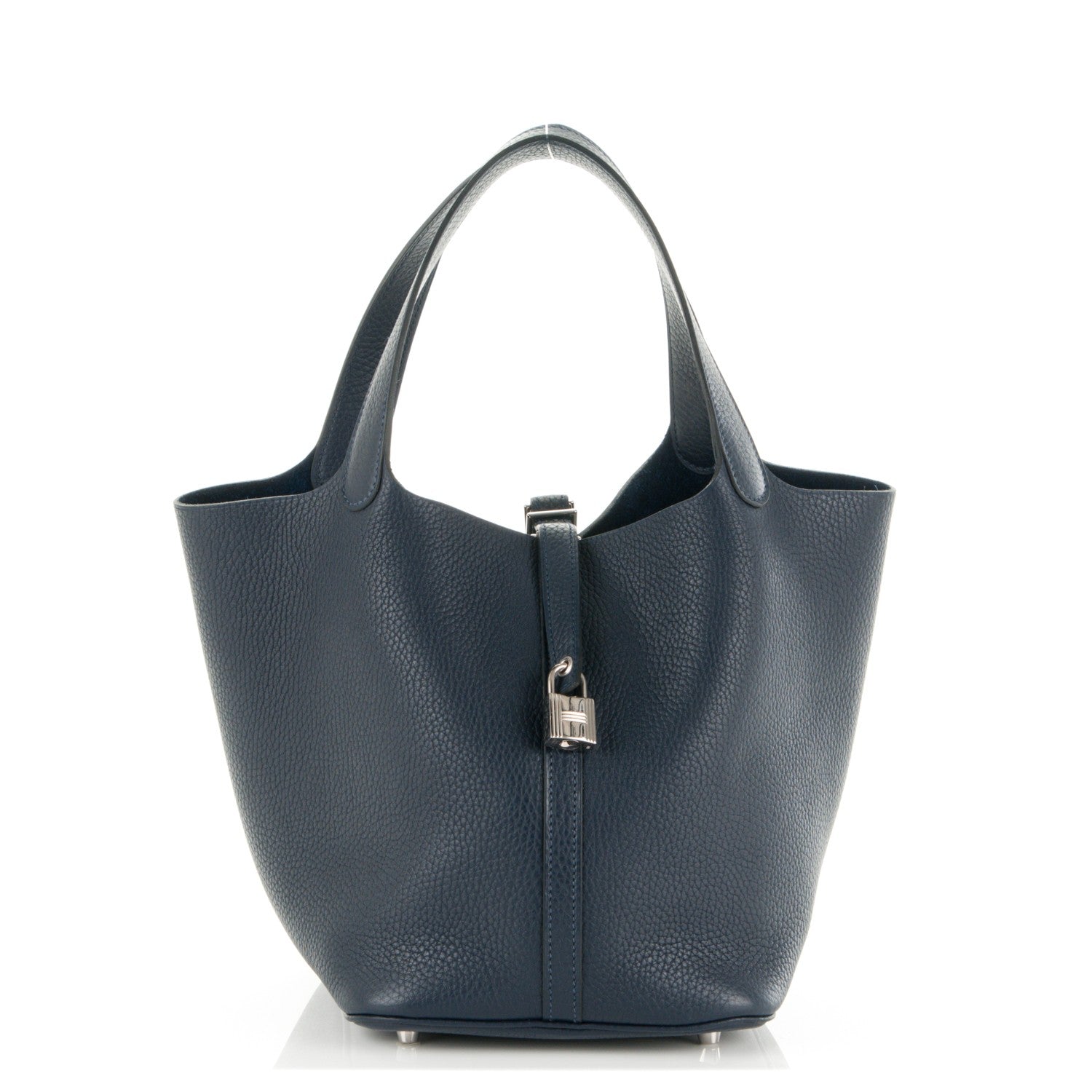 Hermes Taurillon Clemence Picotin Lock 22 MM Bleu Nuit 1 of 8