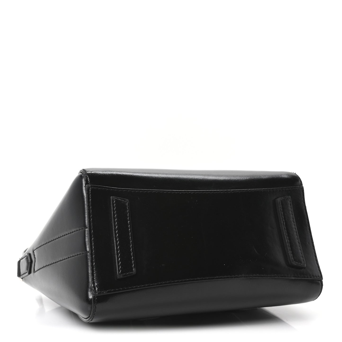 Box Calfskin Mini Lock Antigona Shoulder Bag Black