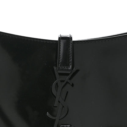 Saint Laurent Patent Le 5 A 7 Monochrome Hobo Black 8 of 12