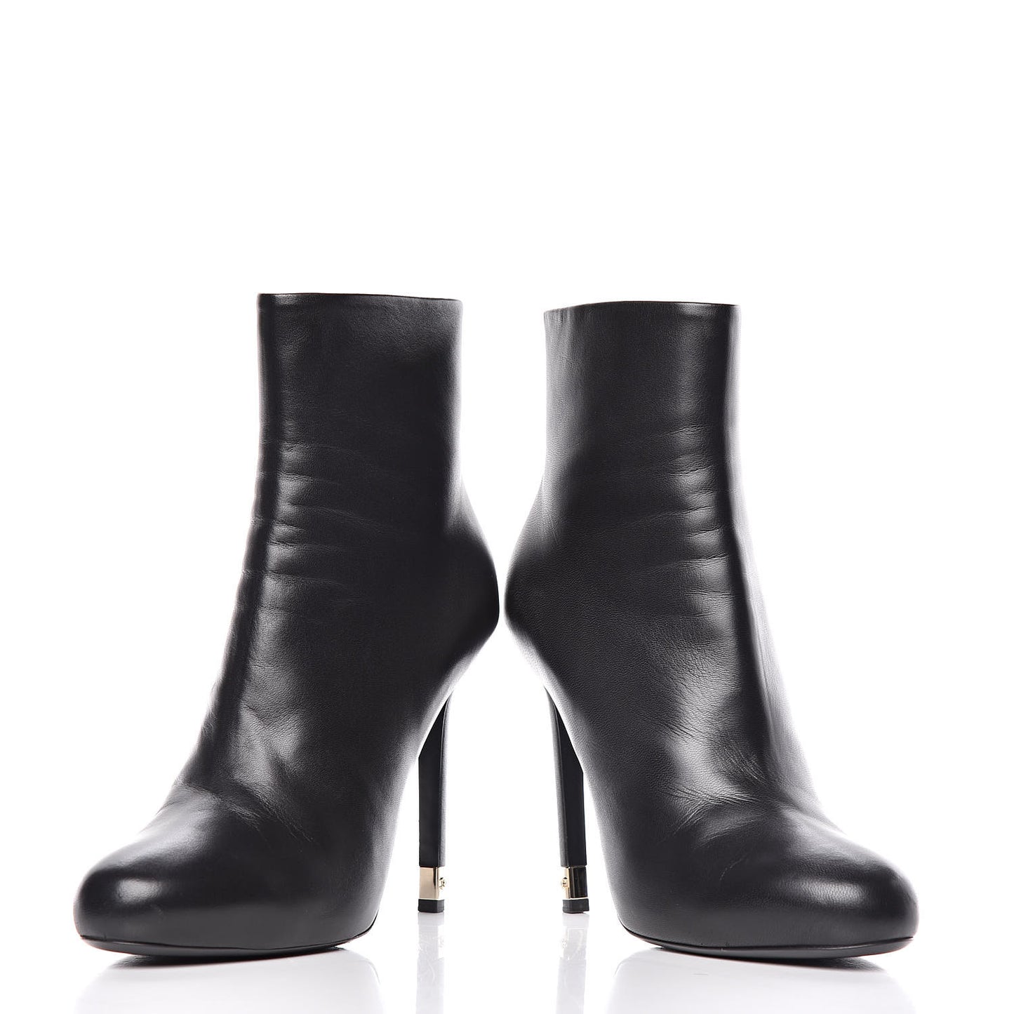 Lambskin CC Short Booties 41 Black