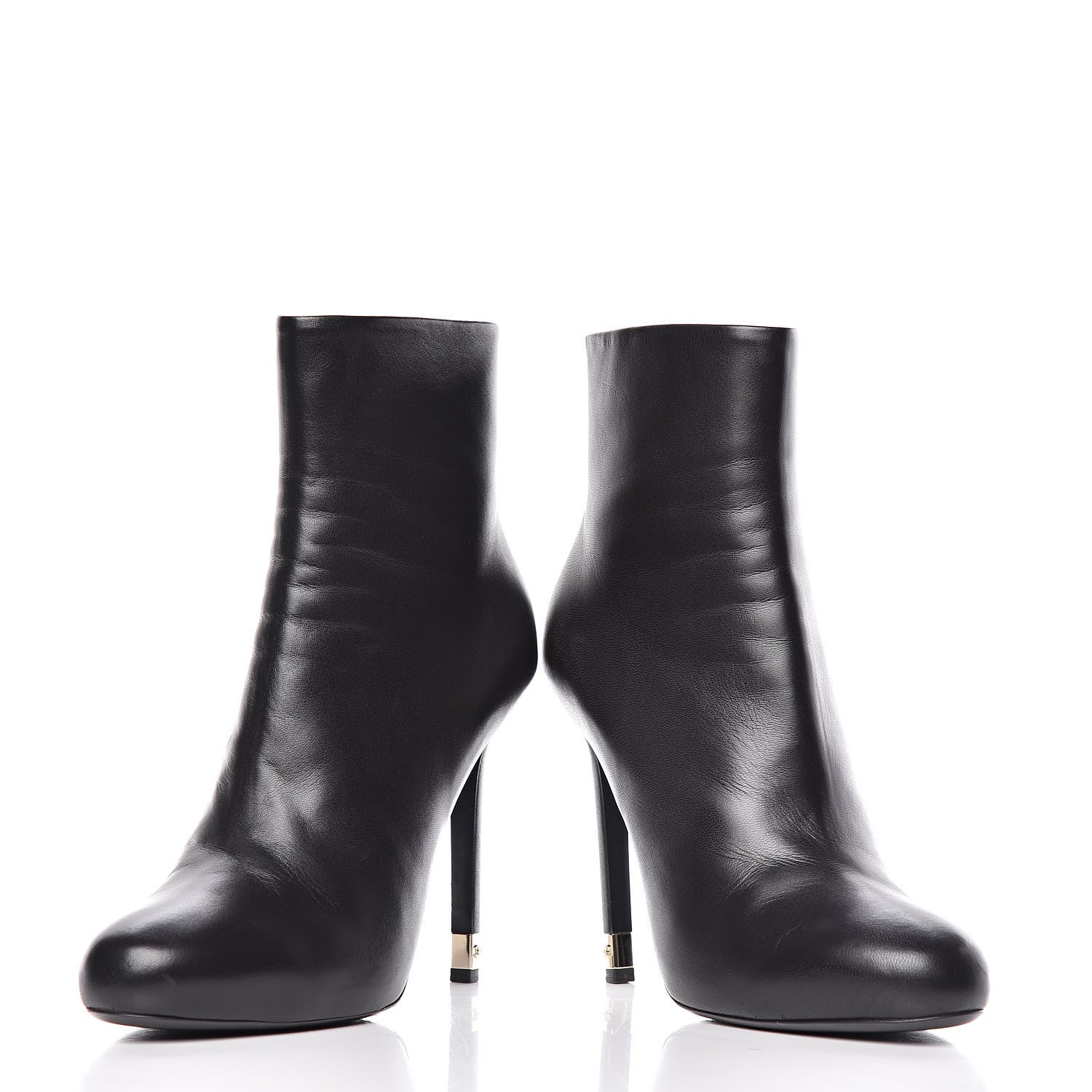 Chanel Lambskin CC Short Booties 41 Black 6 of 13